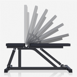 Ławka prosta, regulowana (czarna)