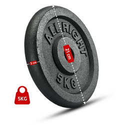 OBCIĄŻENIE ALLRIGHT CZARNE 5,00KG