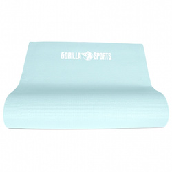 Mata do jogi PVC Gorilla Sports oceaniczny błękit