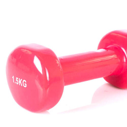 Hantle winylowe Profit różowe 2x1,5kg DK 4102