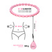HHW11 PLUS SIZE HULA HOP LIGHT PINK Z WYPUSTKAMI I OBCIĄŻNIKIEM HMS