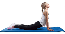 Duża Mata do Jogi Deluxe Błękit królewski