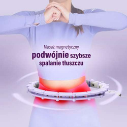 HULA HOP HHM14 VIOLET Z MAGNESAMI I OBCIĄŻNIKIEM + LICZNIK HMS