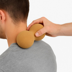 PODWÓJNA PIŁECZKA DO MASAŻU KORKOWA 6.5x13CM ENERO FIT