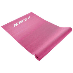 Mata do ćwiczeń fitness jogi 170x60x0,3cm różowa Eb fit