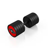 Hantla stalowa gumowana 37,5 kg czerwony połysk - Marbo Sport