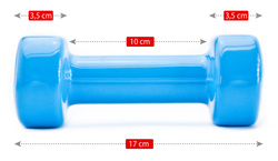 Hantle winylowe Allright 2 x 2 kg