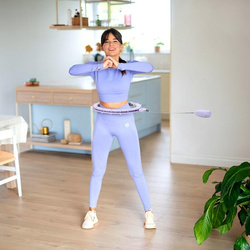 HULA HOP HHM14 VIOLET Z MAGNESAMI I OBCIĄŻNIKIEM + LICZNIK HMS