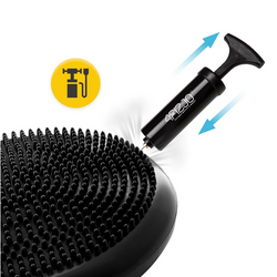 Poduszka sensomotoryczna czarna 4FIZJO Pro + pompka gratis