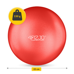Piłka do pilatesu i rehabilitacji 22 cm czerwona 4fizjo