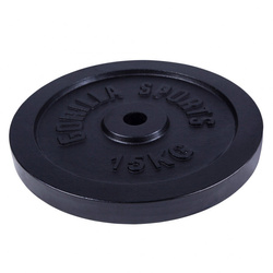 Obciążenie żeliwne 15kg, czarne