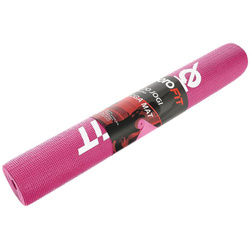 Mata do ćwiczeń fitness jogi 170x60x0,3cm różowa Eb fit