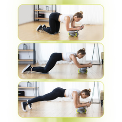 KA08 GRAY KÓŁKO ABS AUTOMATYCZNE KOŁO DO ĆWICZEŃ MIĘŚNI BRZUCHA Z PODPARCIEM