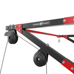 Drążek wielofunkcyjny z wyciągiem i mocowaniem na worek bokserski 3w1 MH-D204 - Marbo Sport