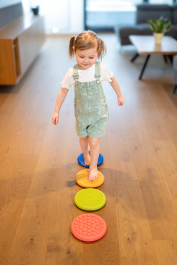 Dyski sensoryczne ośmiokąty 4 szt Tullo 20,5 cm