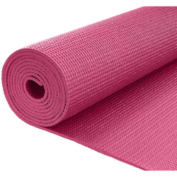 Mata do ćwiczeń fitness jogi 170x60x0,3cm różowa Eb fit