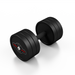 Hantla stalowa gumowana 22,5 kg czarny mat - Marbo Sport