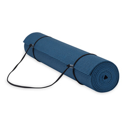 GAIAM ESSENTIALS MATA DO JOGI 6 MM Z PASKIEM NAVY 63314