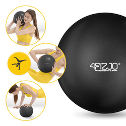Piłka do pilatesu i rehabilitacji 22 cm czarna 4fizjo