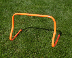 Mini płotek treningowy 30 cm| fluorescencyjny żółty | PVC | – Legend Sport