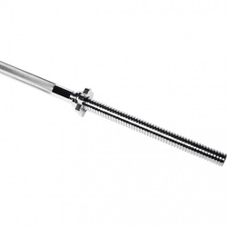 Gryf długi prosty 30mm 180cm z zaciskiem gwiazdowym srebrny