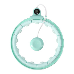 FH02 GREEN HULA HOP Z OBCIĄŻNIKIEM + LICZNIK