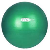 Piłka gimnastyczna Profit 75 cm zielona z pompką DK 2102