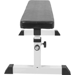 Ławka prosta regulowana biała