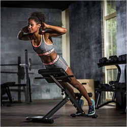 Ławeczka rzymska do treningu grzbietu (czarna)