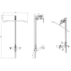 Wyciąg góry i dolny do ławek Semi-Pro MS-W102 2.0 - Marbo Sport