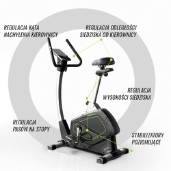 Rower magnetyczny Christopeit ECO 1000 z generatorem prądu