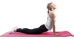 Duża Mata do Jogi Deluxe Fuksja