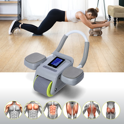 Koło do ćwiczeń HMS KA08 szare 45 cm z automatycznym powrotem