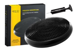 Poduszka sensomotoryczna czarna 4FIZJO Pro + pompka gratis
